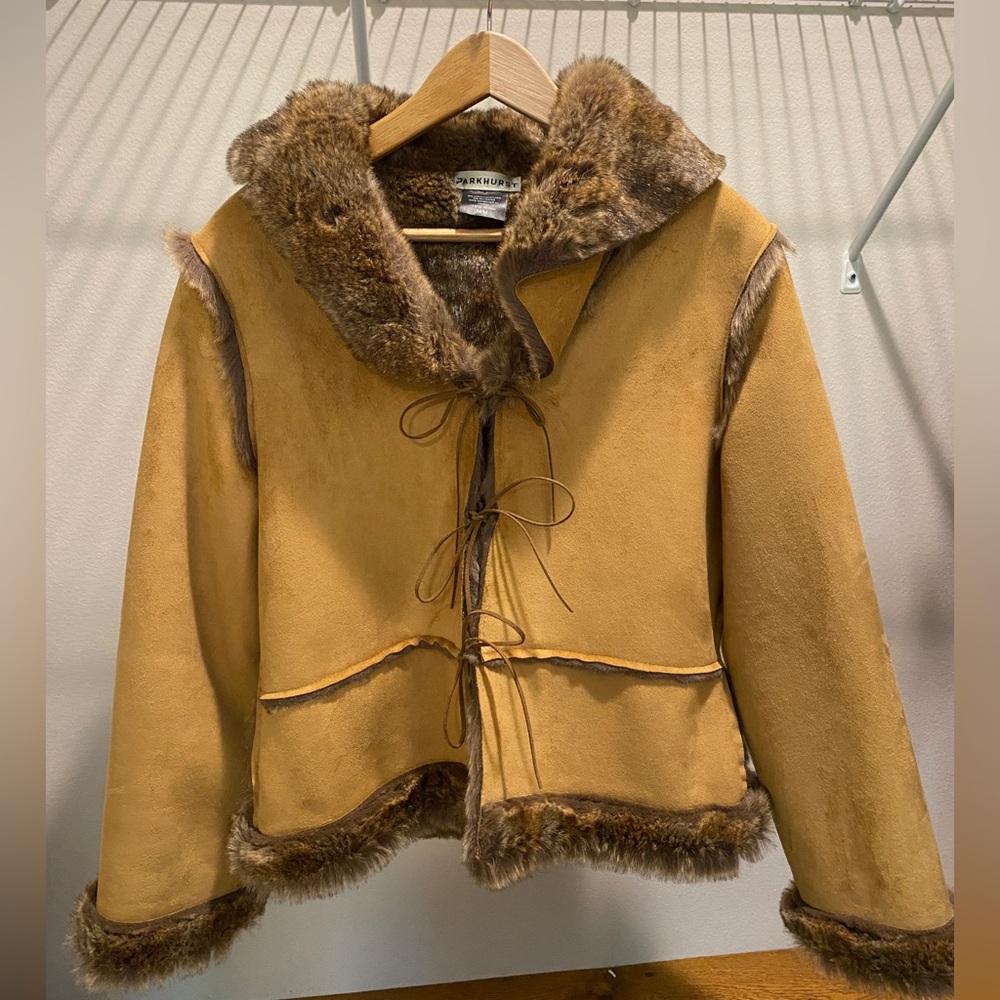 Parkhurst Leather + Fur Jacket | Tan, Brown